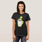 Twee pompkoffie en Baristas T-shirt (Voorkant volledig)