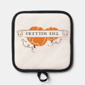 Twee pompoenen gepersonaliseerd pannenlap (Voorkant)