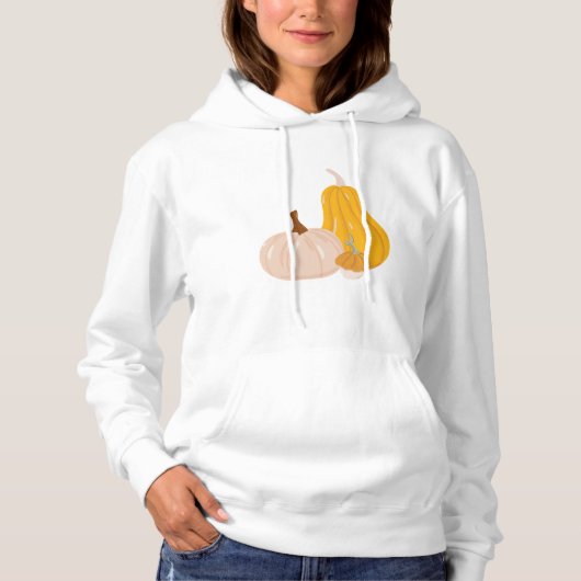 Twee pompoenen hoodie (Voorkant)