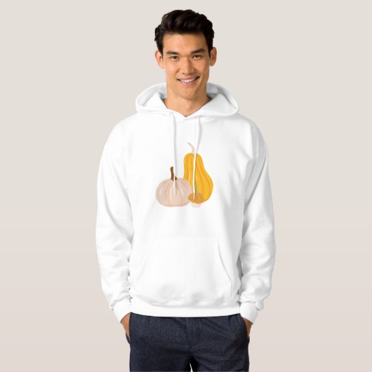 Twee pompoenen hoodie (Voorkant volledig)