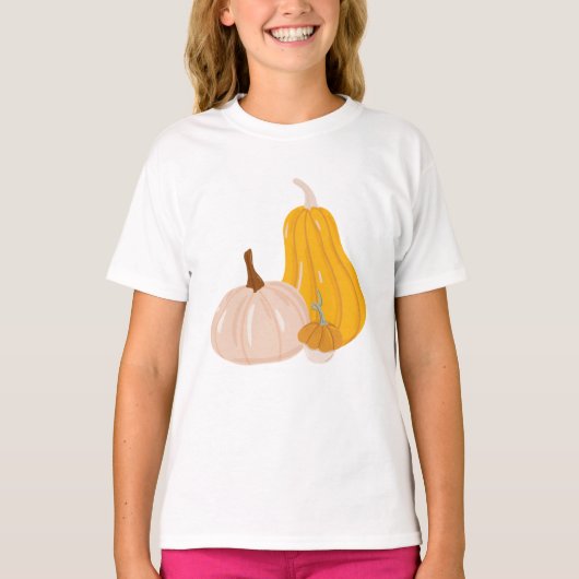 Twee pompoenen t-shirt (Voorkant)