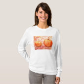 twee pompoenen t-shirt (Voorkant volledig)