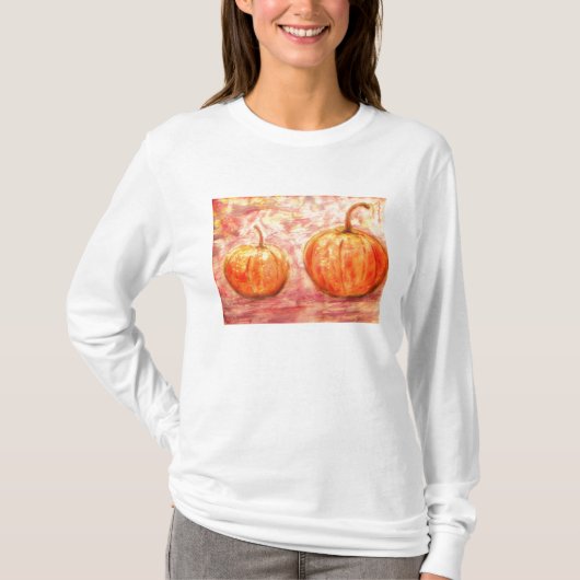 twee pompoenen t-shirt (Voorkant)