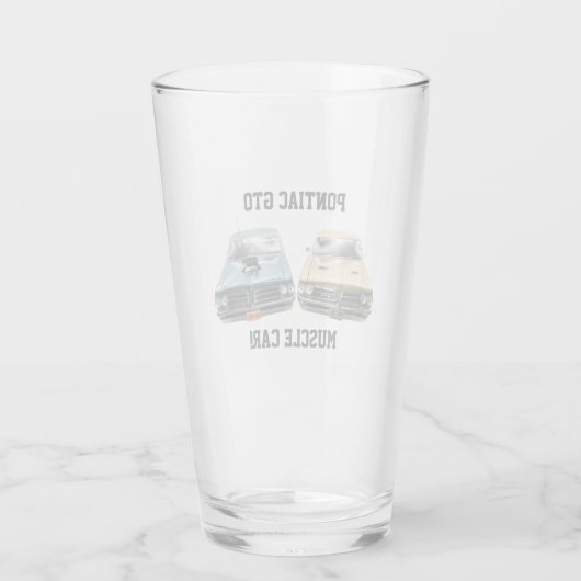 Twee Pontiac GTO-autoontwerp Glas (Achterkant)