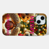 TWEE POODLES DIE KERST Vieren Case-Mate iPhone Case (Achterkant (horizontaal))