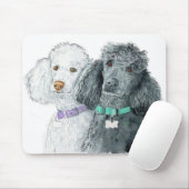 Twee poodles Mousepad Muismat (Met muis)