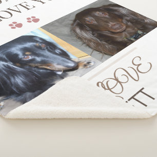 Twee pootjes, één liefhebbende moeder sherpa deken