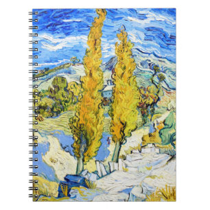 Twee Poplars op een Hill Vincent van Gogh Notitieboek