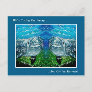 Twee poppen: We nemen de Plunge: Huwelijk Save The Date