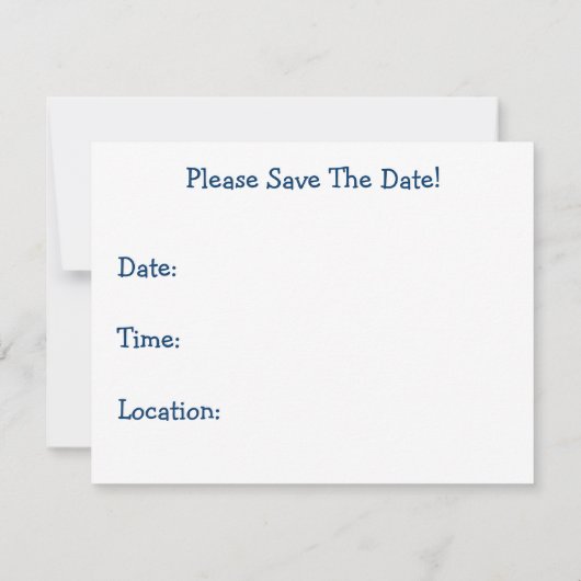 Twee poppen: We nemen de Plunge: Huwelijk Save The Date (Achterkant)