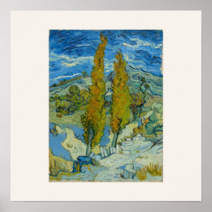 Twee Populieren door Van Gogh - Provence Landschap Poster