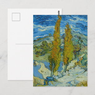 Twee populieren in de Alpilles van Vincent van Gog Briefkaart