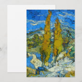 Twee populieren van After Vincent van Gogh Feestdagenkaart (Voorkant / Achterkant)