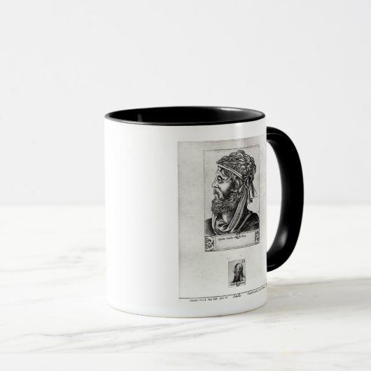 Twee portretten van Catullus Mok (Voorkant rechts)