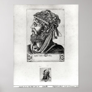 Twee portretten van Catullus Poster
