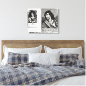 Twee portretten van Savinien Cyrano de Bergerac Canvas Afdruk (Insitu (Slaapkamer))