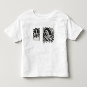 Twee portretten van Savinien Cyrano de Bergerac Kinder Shirts