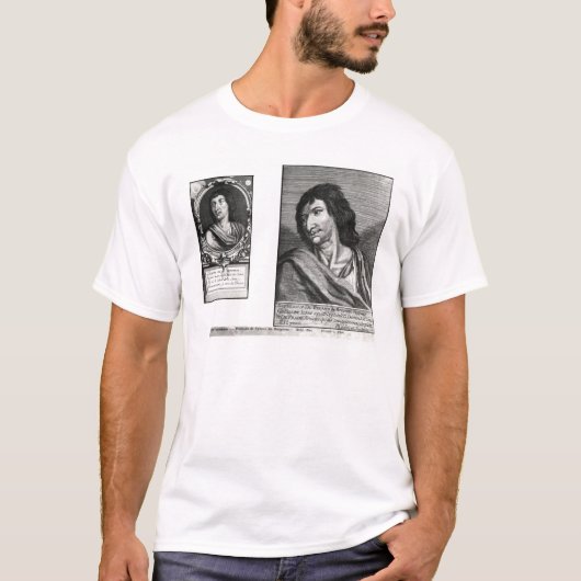 Twee portretten van Savinien Cyrano de Bergerac T-shirt (Voorkant)