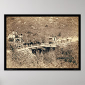 Twee postbussen Passing Black Hills WY 1889 Poster (Voorkant)