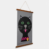Twee posters katten hangend wandkleed (Gebogen)