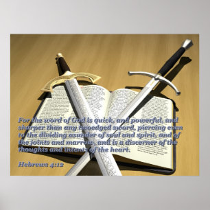 Twee posters met een speerwoord