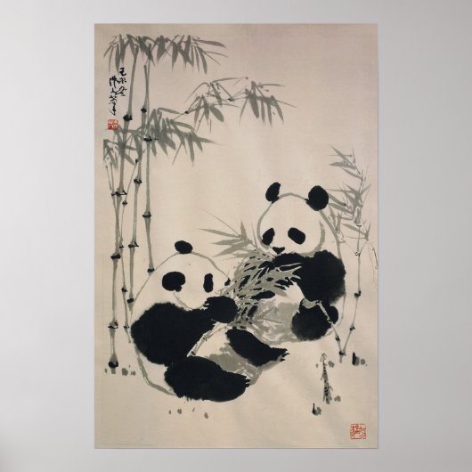 Twee Posters Pandas (Voorkant)
