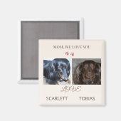 Twee poten laten liefde achter op Moederdag Magneet (Voorkant / Achterkant)