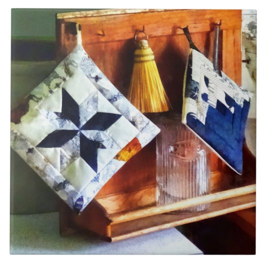 Twee Potholders Tegeltje (Voorkant)