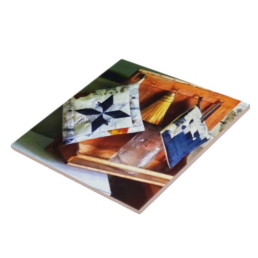 Twee Potholders Tegeltje (Zijkant)