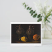 Twee potjes en twee pompoenen van Gogh Fine Art Briefkaart (Staand voorkant)