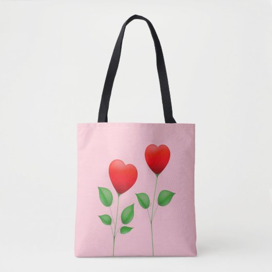 Twee prachtige betoverende harten tote bag (Voorkant)