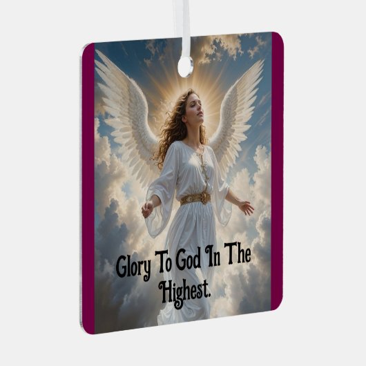 Twee prachtige engelen Ornament (Voorkant Rechts)