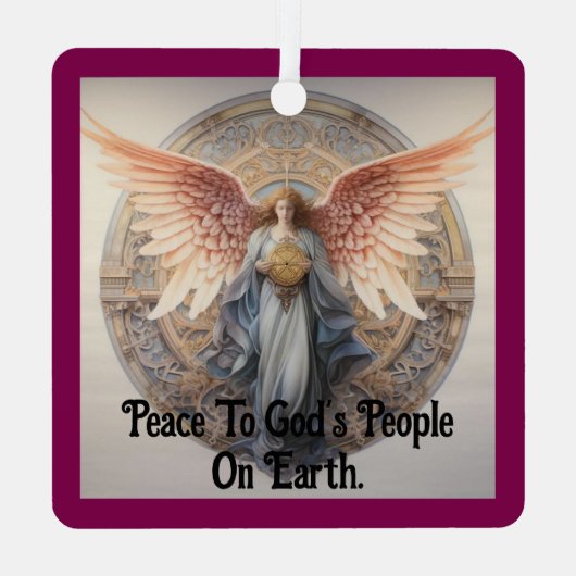 Twee prachtige engelen Ornament (Achterkant)