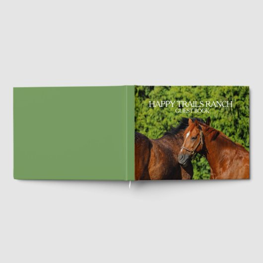 Twee prachtige kastanjepaarden Ranch/Hospitality Gastenboek (Volledig)