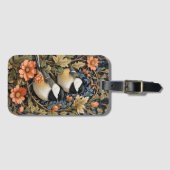 Twee prachtige met zwarte capuchon afgedekte kipfi bagagelabel (Voorkant (horizontaal))