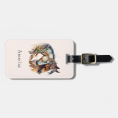 Twee prachtige paarden Western Boho Bagagelabel (Voorkant horizontaal)