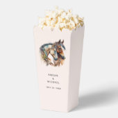 Twee prachtige paarden Western Boho bruiloft Bedankdoosjes (Popped)