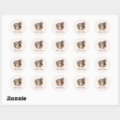 Twee prachtige paarden Western Boho Dank je wel Ronde Sticker (Vel)