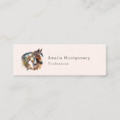 Twee prachtige paarden Western Boho Mini Visitekaartje (Voorkant)