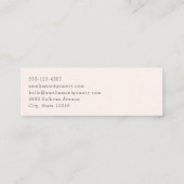 Twee prachtige paarden Western Boho Mini Visitekaartje (Achterkant)