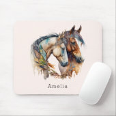 Twee prachtige paarden Western Boho Muismat (Met muis)