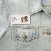 Twee prachtige paarden Western Boho Naamplaatje (In situ)