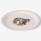 Twee prachtige paarden Western Boho Papieren Bordje (Gekanteld)
