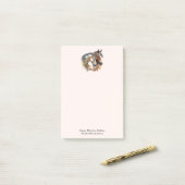 Twee prachtige paarden Western Boho Post-it® Notes (Op bureau)