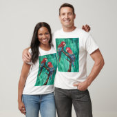 Twee prachtige parrots t-shirt (Unisex)