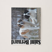 Twee prachtige sint-bernard's legpuzzel (Verticaal)