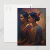 Twee prachtige vrouwen Briefkaart (Voorkant / Achterkant)