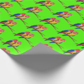 Twee projectielen op een Perch Cadeaupapier (Hoek)