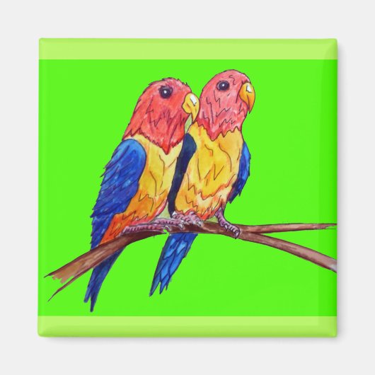 Twee projectielen op een Perch Magneet (Voorkant)