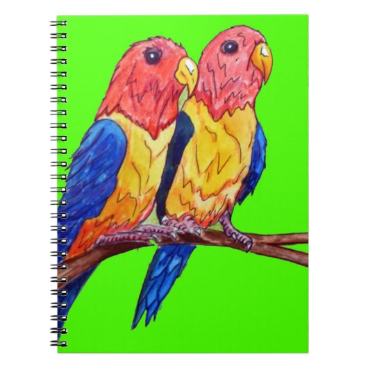 Twee projectielen op een Perch Notitieboek (Voorkant)